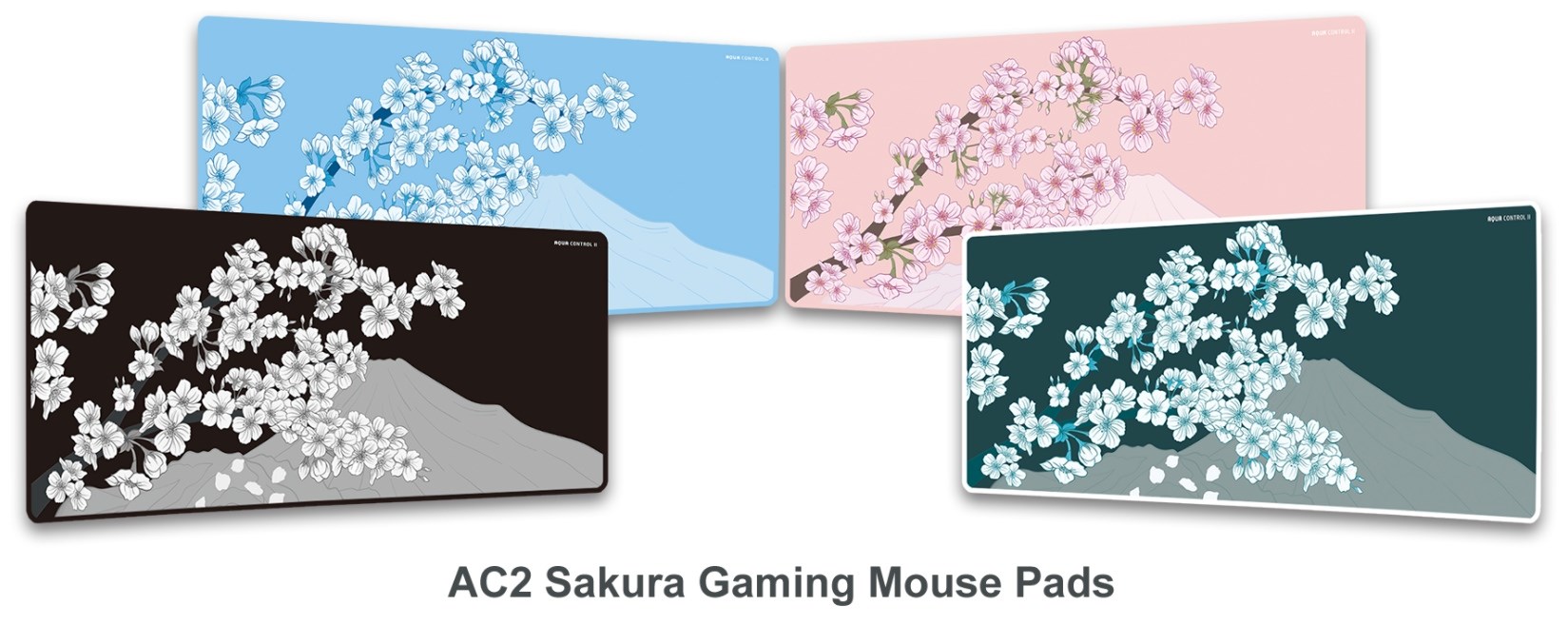 X-raypad коврики игровые Aqua Control II Sakura Plus Wave Traigun