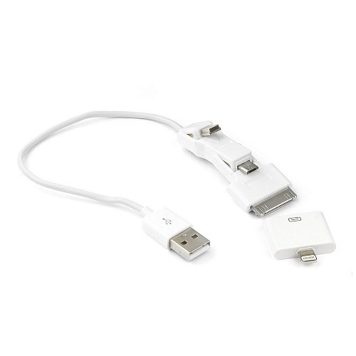 Кабель для зарядки USB A-USBTO14B (mini-USB, micro-USB, iPhone4, iPhone5, iPad) 28831 - фото 10247