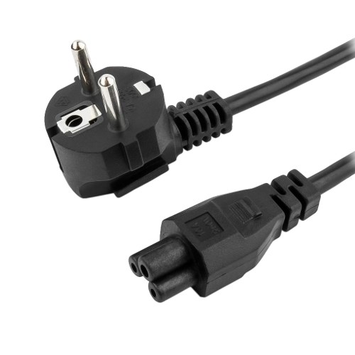 Кабель питания для блоков питания ноутбуков, 3-pin 1.8 м (вилка CEE 7/7 - вилка C5, 3x0.75 мм2, 10A) 23173 - фото 10364