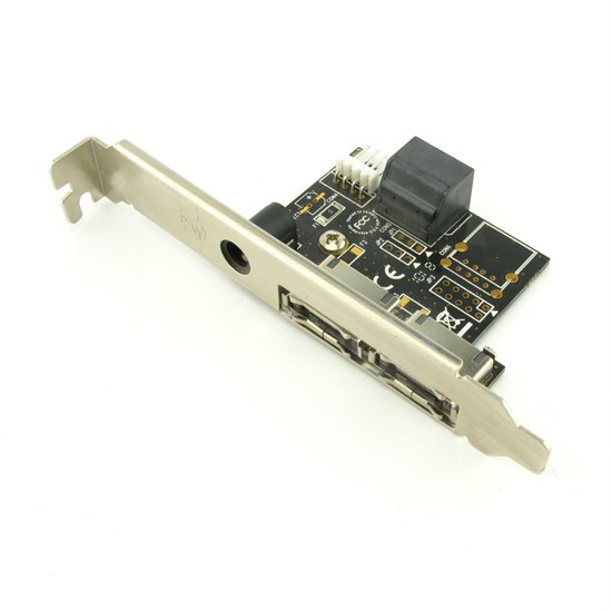 Кабель (планка) 2xeSATA+ разъем питания DC+12V/3A (подключение eSATA к внутренним SATA) (BS2D-V1T-02Z1D) 23331 - фото 10621