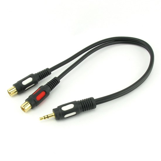 Переходник 1RCA (M) - 2RCA (F) Luxmann 0,3м Gold, Blue <424-101-9> 20803 - фото 10625