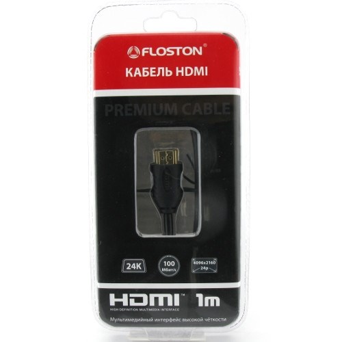 Кабель HDMI19M - HDMI19M 1.4b, 1.0м Floston 5101A 27565 - фото 10714