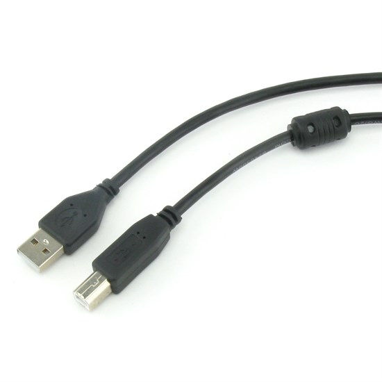 Кабель USB тип A-B 1.8м (USB 2.0) экран, фильтр, Cablexpert 29353 - фото 10781