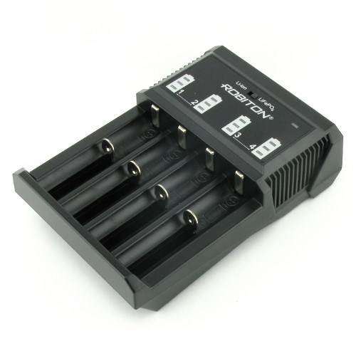 Зарядное устройство Robiton MasterCharger 850 для 4 акк. АА/AAA/C/18650/26650 и др.(NiCd/NiMh/Li-Ion/IMR/LiFePO4), 220В+А/М 12В 33101 - фото 10944