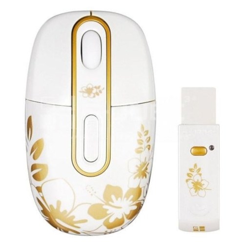 Мышь беспров. A4Tech G-Cube Aloha - Golden Sunrise, 1000dpi, белая, USB (G4A-10SR) 22649 - фото 11020