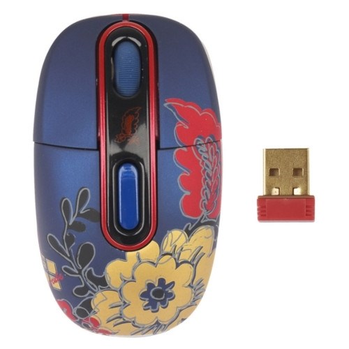 Мышь беспров. A4Tech G-Cube Floral Fantasy - Winter, USB (G7F-10W) 26477 - фото 11021
