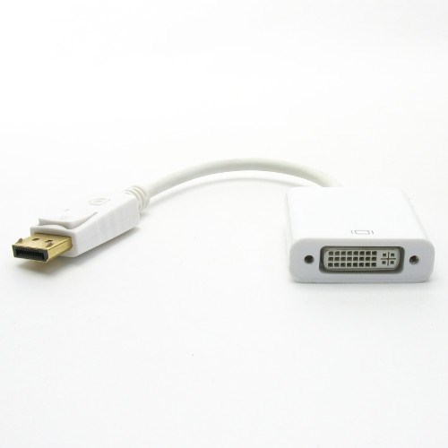 Переходник-конвертер DisplayPort (M) -> DVI (19F) 0.1м, белый 30031 - фото 11306