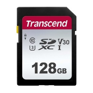 SD Memory Card SDXC 128GB сlass10 UHS-I U3 V30 Transcend (TS128GSDC300S) 33581 - фото 11529