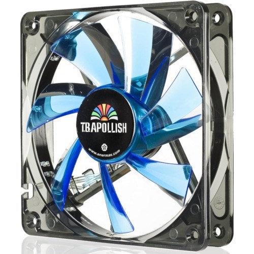 Вентилятор Enermax T.B. Apollish 120x120x25мм, Twister Bearing (шарико-магнитный), LED Blue, 900rpm, 17dBA (UCTA12N-BL) 33520 - фото 11624