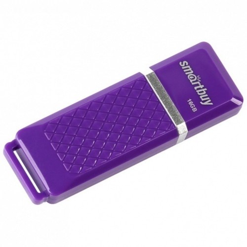 USB 2.0 Flash Drive 16GB SmartBuy Quartz, фиолетовый 33806 - фото 11716