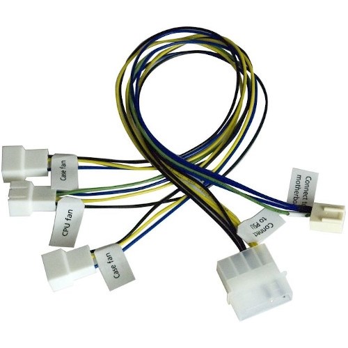 Разветвитель 1x4-pin (F) --> 3x4-pin (M) PWM + питание 1xMolex Akasa 30см AK-CB002 33305 - фото 12156