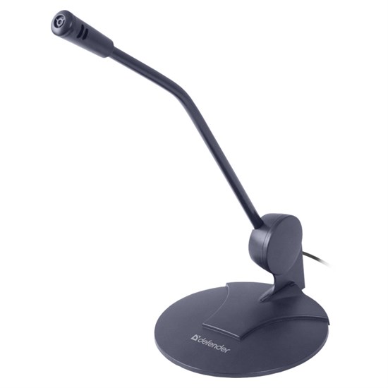 Микрофон Defender MIC-117 чёрный, 50-15000Гц, 32Ом, 54дБ, кабель 1.5м 34537 - фото 12629