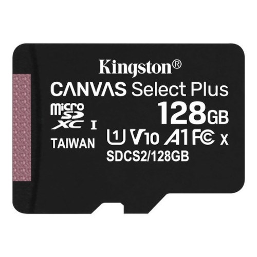 microSD Memory Card SDXC 128GB Class10 UHS-I U1 Kingston Canvas Select Plus 100MB/s (SDCS2/128GB) 34651 - фото 12686