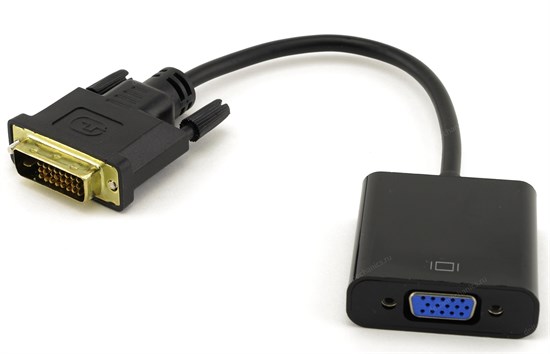 Переходник-конвертер DVI-D (25M) -> VGA (15F) кабель 0.1м 34288 - фото 12917
