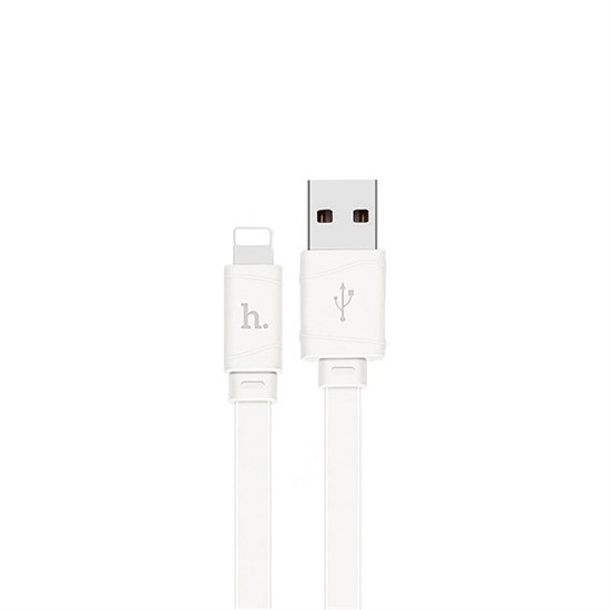 Кабель USB A --> Lightning 8pin (m) 1.0м для Apple, hoco X5, белый 34905 - фото 13180