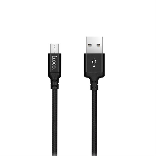 Кабель USB A --> Micro USB 5P (B) 1.0м hoco X14, черный 34892 - фото 13190