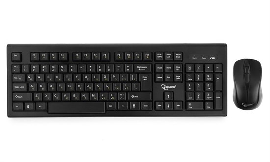 Клавиатура+мышь беспроводные Gembird KBS-8002 Black, USB 34888 - фото 13222