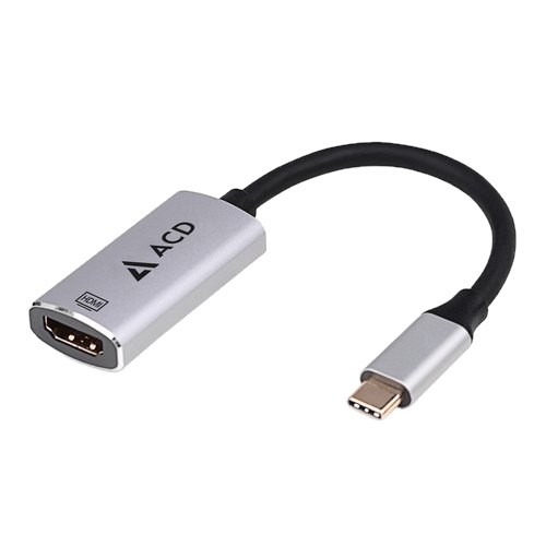 Переходник USB 3.1 Type-C (M) -> HDMI (F) ACD (кабель 0.1м,  поддержка 4K@60Hz) (ACD-CH4K-6AL) 34964 - фото 13300