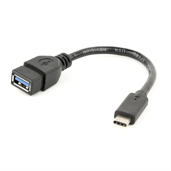 Переходник USB 3.1 Type-C (M) -> USB 3.0 Standard-A (9-pin F) (OTG-кабель), черный 34203 - фото 13330