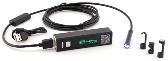 Эндоскоп F150 (1280*720, 6led рег. подсветка, кабель 2м, акк. 500mAh, IP68) USB / Wi-Fi 35029 - фото 13490