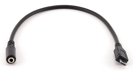 Переходник Micro USB 5P (B) -->  jack 3.5 мм (F), 28AWG, 0.3м 35082 - фото 13493
