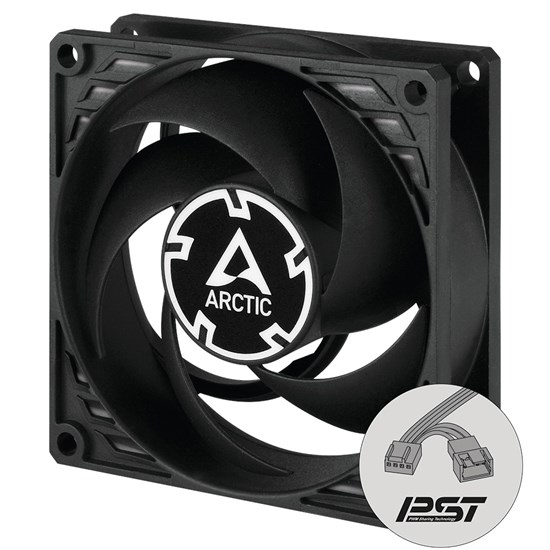 Вентилятор ARCTIC P8 PWM PST 80x80x25мм, черный 35127 - фото 13622