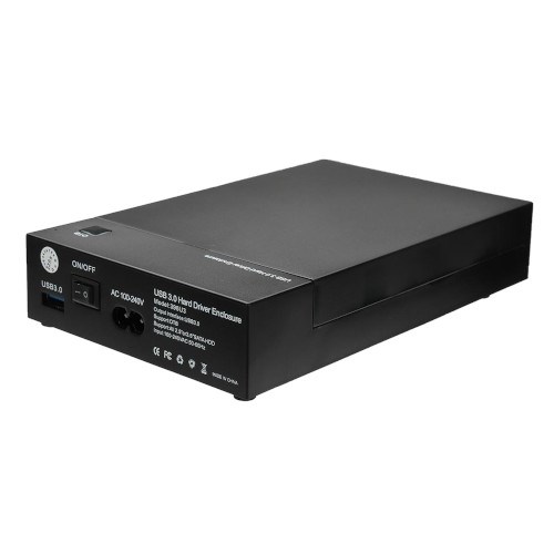 Внешний корпус для 2.5"&3.5" HDD SATA 396U3, USB 3.0, пластик, черный 33431 - фото 13628