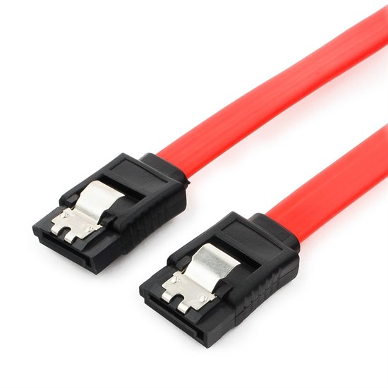 Кабель SATA-3 6Gb/s с защелкой, 80см, Cablexpert CC-SATAM-DATA-0.8M 35377 - фото 14111