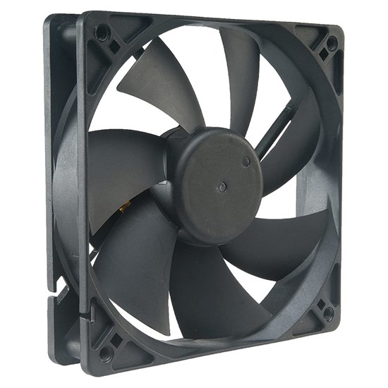 Вентилятор Akasa Black 120x120x25мм, 1200rpm, 17.5dBa, 65m3/h, 1.4 mmH2O, 3-pin, Sleeve (AK-174BK-S) 34342 - фото 14511