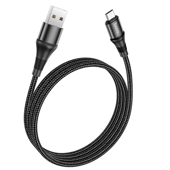 Кабель USB A --> Micro USB 5P (B) 1.0м hoco X50, чёрный 35550 - фото 14692
