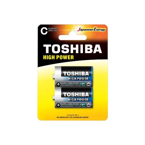 D (LR20) Toshiba, 1.5V, alkaline, упаковка 2шт. 35576 - фото 14958