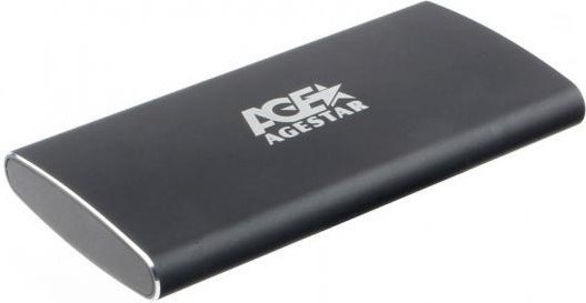 Внешний корпус для mSATA SSD, USB 3.0, Al, черный, AgeStar 3UBMS2 36147 - фото 15706