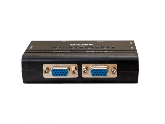 KVM-переключатель D-Link DKVM-4U/C2A USB/VGA на 4 компьютера (2 кабеля 1.8м в комплекте) 35695 - фото 15896