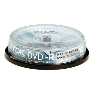 DVD-R 4.7GB TDK 16x Scratch Proof (упаковка 10шт. на шпинделе) 12389 - фото 15930