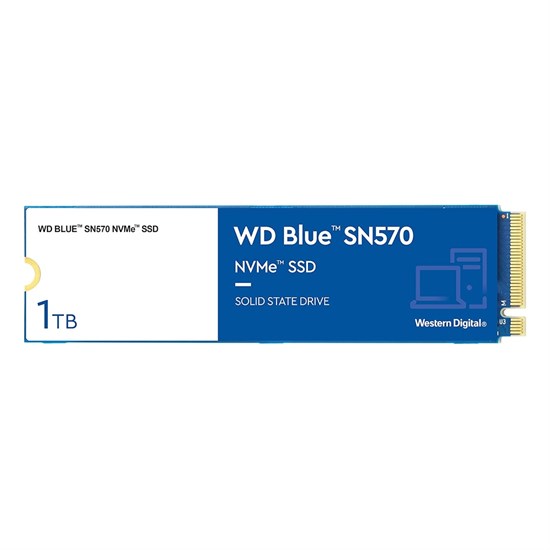 SSD M.2 2280 PCIe 3.0 x4 1 TB WD Blue SN570 3500/3000 (WDS100T3B0C) 3D TLC, 600TBW 36411 - фото 16549