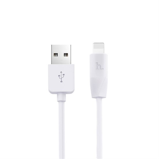 Кабель USB A --> Lightning 8pin (m) 1.0м для Apple, hoco X1, белый 32184 - фото 16603