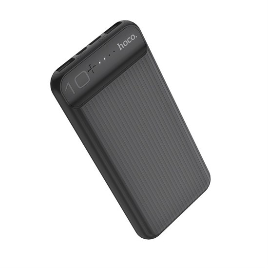 Портативный аккумулятор hoco J52 10000mAh, вх.: Micro-USB/USB-C, вых.: 2 x USB-Af, LED, чёрный 36481 - фото 16872