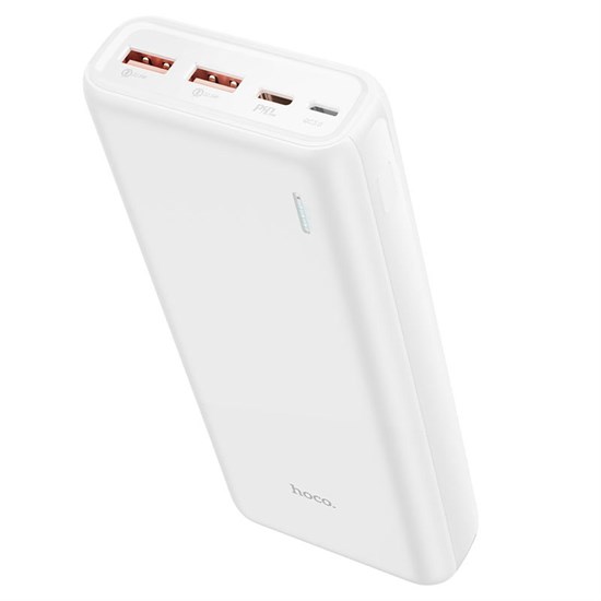 Портативный аккумулятор hoco J80A 20000mAh, 2xUSB 22.5W, Type-C PD 20W, белый 36483 - фото 16880