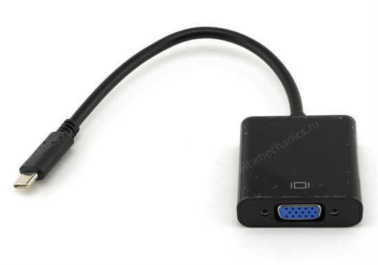 Переходник USB 3.1 Type-C (M) -> VGA (F) кабель 0.15м 34415 - фото 16984