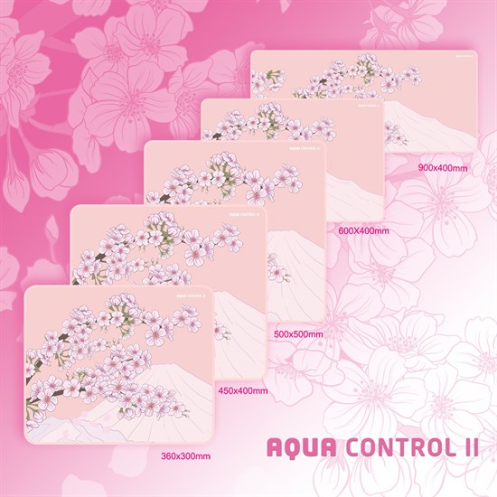 Коврик для мыши X-raypad Aqua Control II Sakura Pink XL Square (500x500x4мм) 36568 - фото 17061