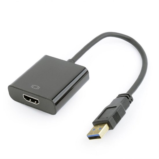Конвертер (внешняя видеокарта) USB 3.0 (M) -> HDMI (F) Cablexpert, чёрный (A-USB3-HDMI-02) 36532 - фото 17203
