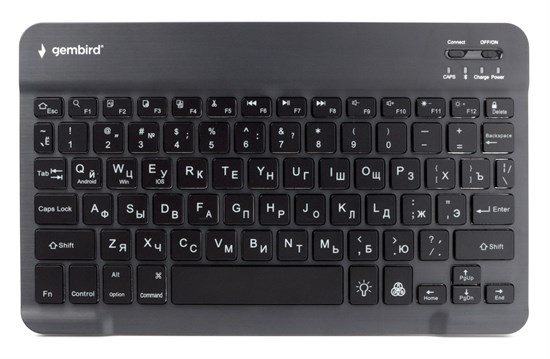 Клавиатура беспроводная Gembird KBW-4, Bluetooth, 78 кл., ножничный механизм, ультратонкая 36892 - фото 17720