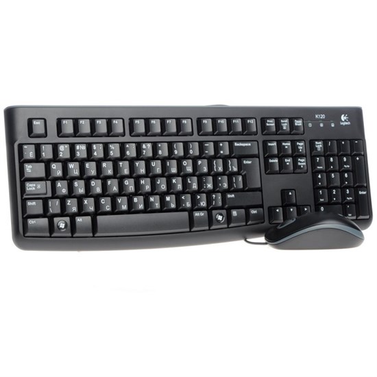 Клавиатура+мышь Logitech MK120 проводные BLACK USB (920-002561) 30568 - фото 17794