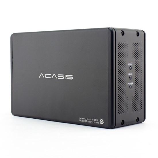 Внешний корпус для 2x3.5" SATA HDD ACASIS DT-3608 (Al, USB 3.0, UASP, RTL9210B, RAID 0/1/JBOD/SPAN) 36945 - фото 17892