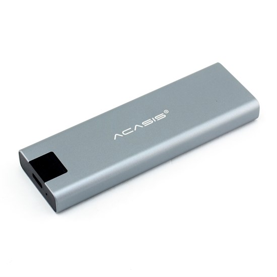 Внешний корпус для M.2 SATA SSD ACASIS M08-GF (Al, серый, USB 3.0, JMS580, кабель 0.2м) 36955 - фото 17979