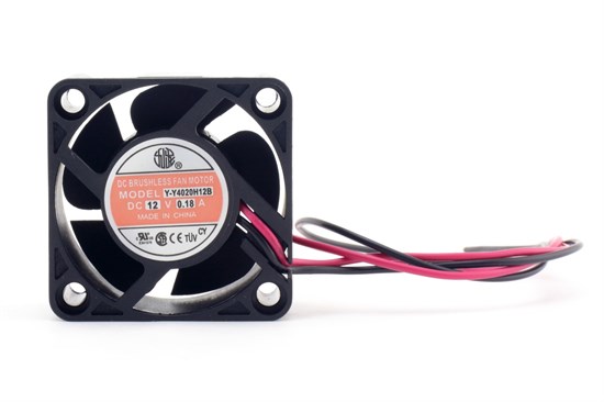 Вентилятор JIULONG 40х40x20мм YM1204PKB1/Y-Y4020H12B 12В 0.11А 1.32 Вт, 9000rpm, кабель 0.25м 2-pin 36991 - фото 18015
