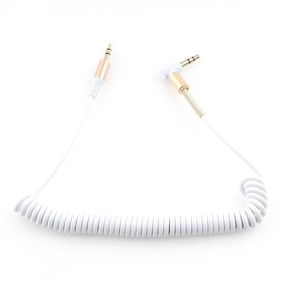 Кабель jack 3.5 мм-jack 3.5 мм 1.8м, L-коннектор, белый витой Cablexpert Pro (CCAB-02-35MMLC-1.8MW) 37166 - фото 18155