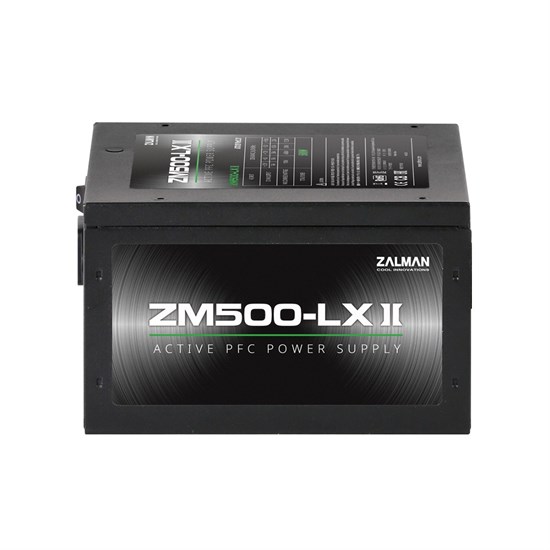 Блок питания ATX 500W Zalman ZM500-LX II (12V@38A, 12cm fan, Active PFC) 37046 - фото 18277