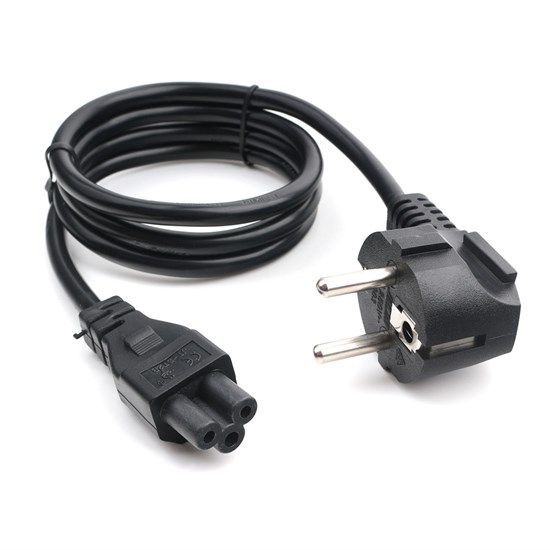 Кабель питания для блоков питания ноутбуков, 3-pin 1.0 м (вилка CEE 7/7 - вилка C5, 2,5A) 37157 - фото 18429