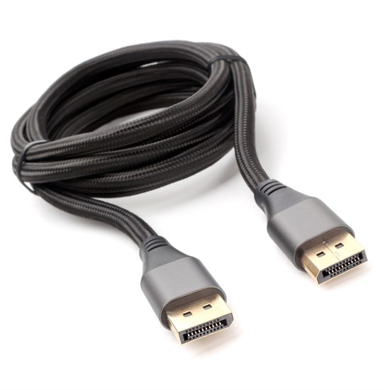 Кабель DisplayPort (20M-20M) v1.4 Cablexpert, 1.8м, нейлоновая оплетка, метал. разъемы (CC-DP8K-6) 37158 - фото 18431
